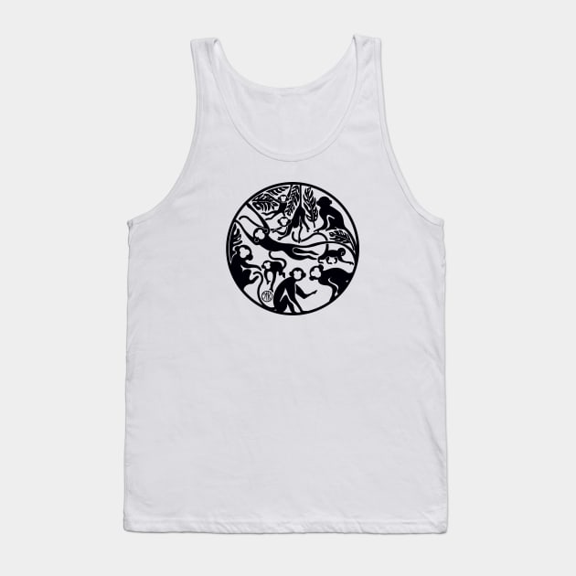 Monkey Jungle Tank Top by Marike Korting Art